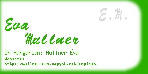 eva mullner business card