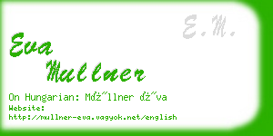 eva mullner business card